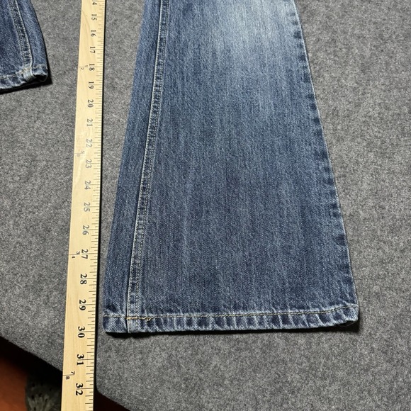 OOTJ ORGN Seoul Womens Medium Wash Flare Jeans Size 26 Y2K Retro Indie - Picture 10 of 11